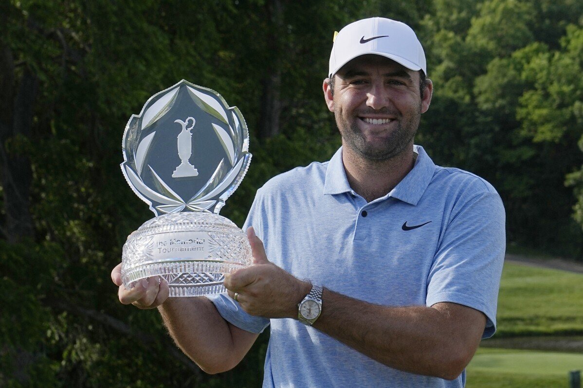 Scheffler se aferra para ganar el Memorial para su quinto título del PGA Tour del año